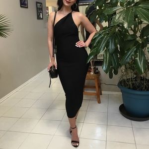 House of CB one shoulder bandage dress